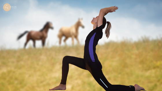 mouvements de yoga pour le cavalier