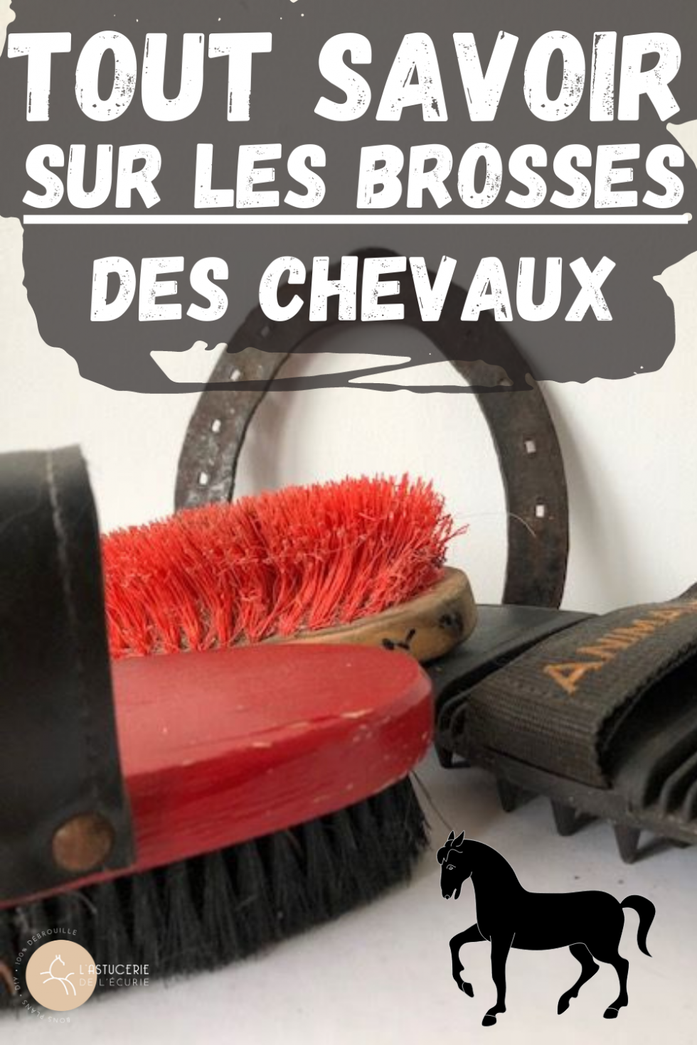 Duo De Brosses à Cheval Kincade – Pinceau Corps Ombre Et Toilettage, Vert Et Rose, Neuves