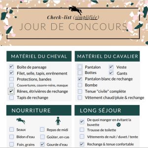 check-list concours organisation