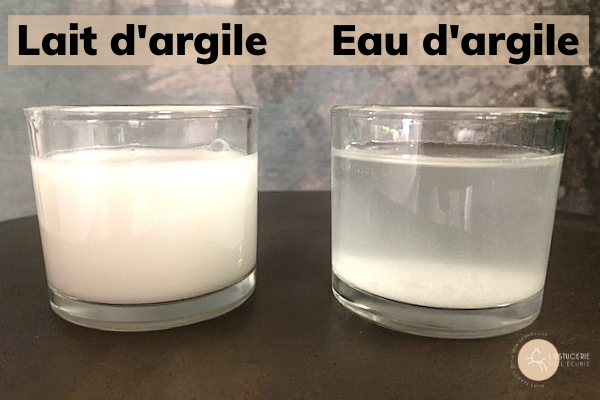Différence entre l'eau d'argile et le lait d'argile pour traiter la diarrhée du cheval